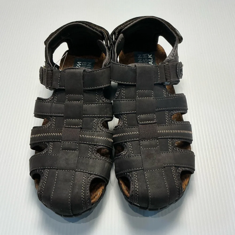 Nunn Bush Dark Brown Pandals Size 11